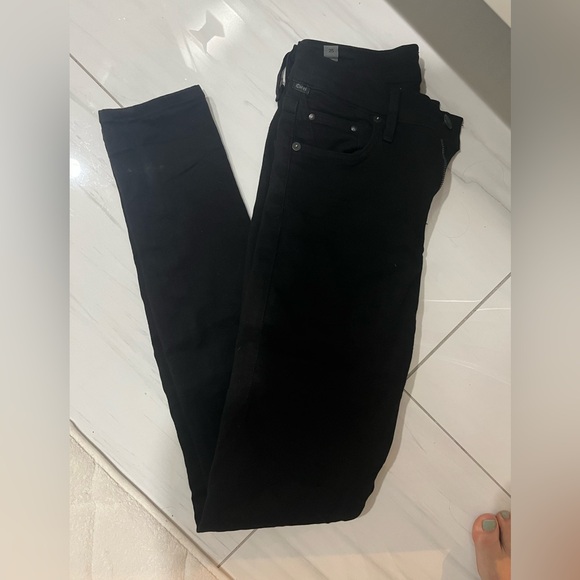 Size 25 Black Citizens of Humanity high rise Rocket jeans - Picture 6 of 7